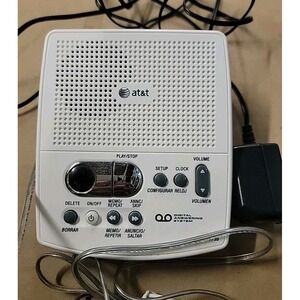 AT&T Answering Machine Digital System Time Day Stamp 1739 Tested W/ Adapter
